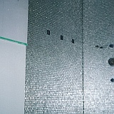 *ONE OF A KIND *  WHITE GOLD GLASS TILES.